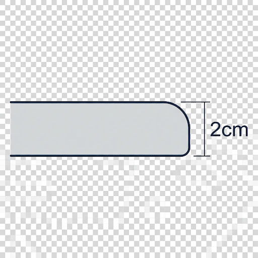 eased edge profile