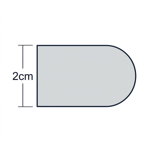 full-bullnose edge profile